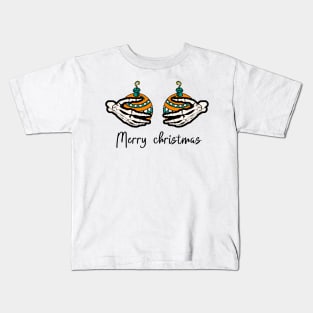 Merry Christmas, Christmas Skeleton Kids T-Shirt